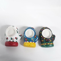 Mary Engelbreit Mitten Tea Light Holders Christmas Winter Holiday Decor - £15.81 GBP