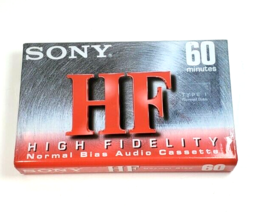 Sony HF C-60-HFC Audio Cassette Tape 60 Minute Normal Bias IEC Type I Brand New - £6.15 GBP