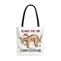 Tote Bag, Christmas, Sloth, Personalised/Non-Personalised Tote bag, awd8266, 3 S - £22.37 GBP+