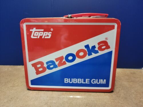 Topps Bazooka Joe Character Bubble Gum Tin Metal Lunch Box Vintage Used see pics - $19.88