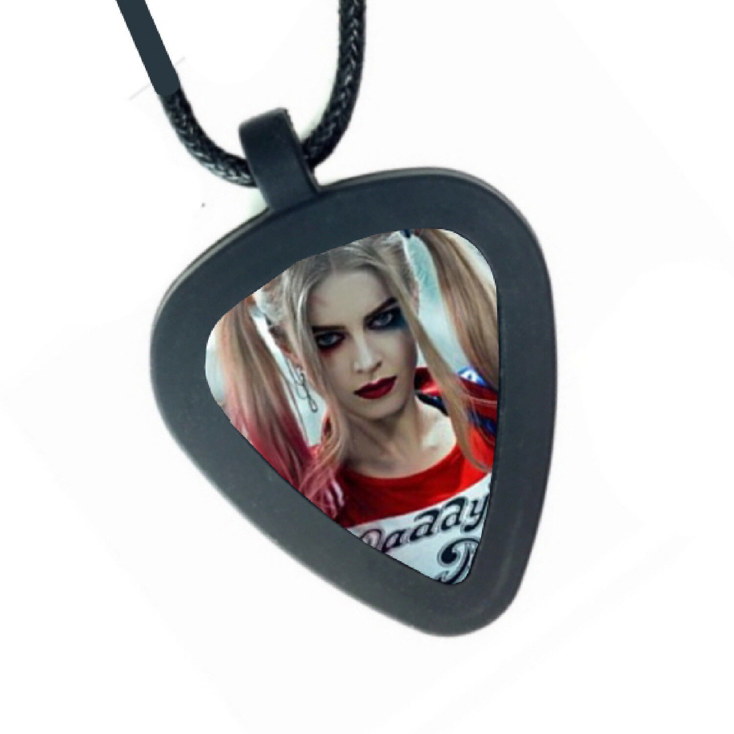 Primary image for Harley Quinn Pickbandz Mens or Womens Real Guitar Pick Necklace