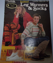 Leisure Arts Knitted Leg Warmers & Socks Leaflet 224 1982 - $6.99