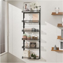 Over The Door Pantry Organizer Wall Mounted Baskets Set Kitchen Large Spice Rack - £51.16 GBP