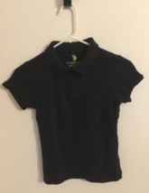 U.S. Polo Assn. Girls&#39; Polo Shirt  Blue Short Sleeved size 14/16 - £6.29 GBP