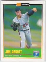 G) 1993 Duracell Series 2 Baseball Trading Card Jim Abbott #16 - £1.56 GBP