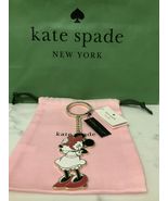 NWT Kate Spade New York X Minnie Mouse Disney Bag Charm Keychain Chain Fob - £46.10 GBP