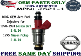 Jecs OEM NEW 1PC Fuel Injector for 1990-1995 Nissan Pickup &amp; D21, 2.4L I4 JS21-1 - £60.13 GBP