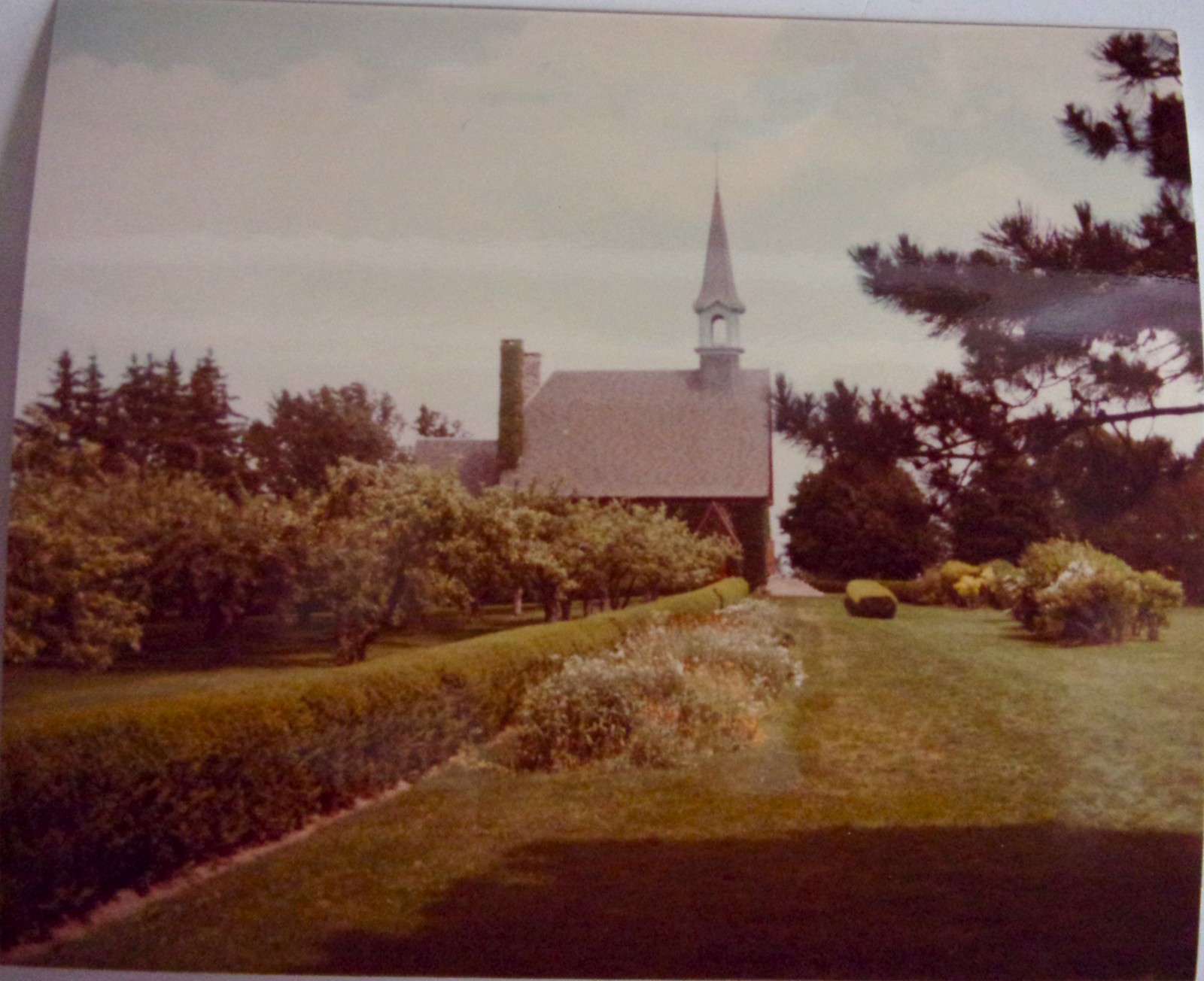 Vintage A Church At Grand Pre National Park Nova Scotia Canada 1984 Colo... - $1.99