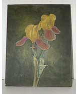 Original Oil Painting by Johnny Mahto Hogue - Beautiful Iris&#39; - £35.20 GBP