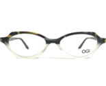 OGI Glasses Frame 7157/1901 Matte Black Grey Yellow Clear Horn 51-16-140... - $46.46