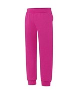 Hanes Girls Fleece Jogger Sweat Pants Size X-Small 4-5 Fuchsia NEW - £7.74 GBP