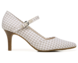 LifeStride Womens Sandrine Mary Jane Pointed Toe Pumps Tan Gingham 9.5 -... - $19.75