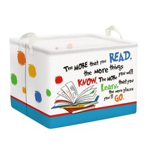 Collapsible Cartoon Reading Book Storage Basket Book Organizer For Nursery Room  - £30.36 GBP