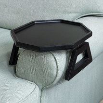 Clip On Tray Sofa Table For Wide Couches Couch Arm Tray Table, Portable ... - £35.93 GBP