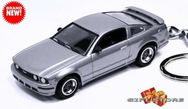 Htf Very Rare Key Chain Silver Pewter Ford Mustang Gt New Custom Limited Edition - $58.98