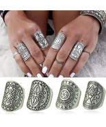 Ring Set Tribal Ethnic Statement Bohemian Boho Hippie Style Jewelry Set ... - $14.92