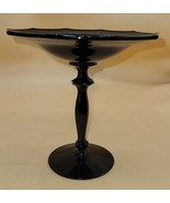 Cambridge Glass Compote Black Amethyst Vintage - £62.40 GBP
