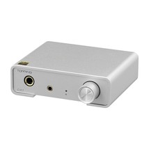 Topping Dx1 Decoder Ak4493S Xu208 Dac&amp;Headphone Amplifier Support Up To, Silver - £101.44 GBP