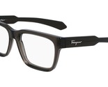 New Salvatore Ferragamo SF-2941 023 Crystal Deep Grey Eyeglasses 54/18/145 - $108.85