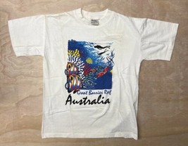 Y2K Barrbay Coast Great Barrier Reef Australia Short Sleeve T Shirt Small - £11.84 GBP