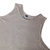 Old Navy Luxe Women&#39;s Hi Neck Tank Top Size 3X Tan Icelandic Mineral Ribbed - £18.60 GBP