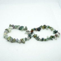 Gemstone Stretch Bracelet Handmade Natural Crystal Beads For Woman &amp; Girls - £3.29 GBP