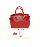 Authentic Louis Vuitton Passy Hand Bag Red Leather - £629.48 GBP