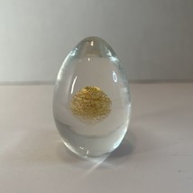 Venini Murano Italia Art Glass Tapio Wirkkala Gold Yolk Egg Vintage 1968 - $482.79