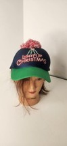 WalMart Employee Light Up Christmas Pom Ball  Promo Cap Hat - £9.49 GBP