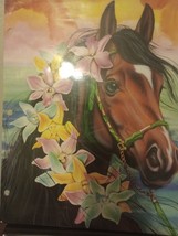 VTG 1995 Doug Miller Portfolio Pocket Folder Horses on covers Carolina Pad - $4.00