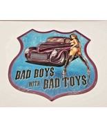 15&quot; HUGE bad boy toys pinup sexy gal Car Auto shield icon display USA ST... - $69.30