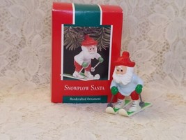 1989 Snowplow Santa Hallmark Keepsake Christmas Ornament - £9.80 GBP