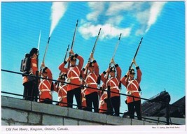 Postcard Firing Party Old Fort Henry Kingston Ontario - £2.23 GBP