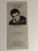 Elvis Presley Up Close Museum Travel Brochure Memphis Tennessee BR11 - £6.19 GBP