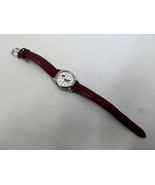 Lorus Disney Minnie Mouse Watch Women Silver Tone V501-6N70 Red Band New... - €34,13 EUR