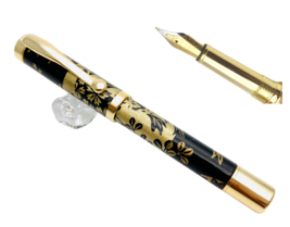 Fountain Pen Seven Grass Japan Mino Paper Gold Pattern medium nib withou... - £73.75 GBP+