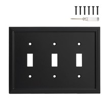 Wall Plate, Duplex Outlet Covers, Matte Black Light Switch Cover - Natur... - $18.99