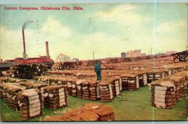 Cotton Compress Oklahoma City OK Oklahoma 1911 DB Postcard P8 - £3.05 GBP