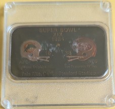 Super Bowl XIX 1984 AFC Miami Dolphins 16 NFC San Francisco 49ers 38 1 T... - $69.95