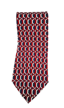 Courchevel by Damon Men&#39;s Silk Necktie Multicolor Geometric USA Made - $11.09