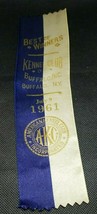 Vintage 1961 AKC American Kennel Club Best Of Winners Ribbon Buffalo NY - £23.97 GBP