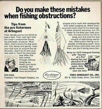1972 Print Ad Arbogast Fishing Lures Akron,Ohio - £7.90 GBP