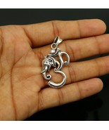 Stunning 925 sterling silver blessing Aum Ganesha pendant/locket jewelry... - €34,02 EUR