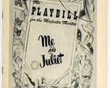Playbill  ME &amp; Juliet  1953 Shirley  Maclaine MacClain Ray Walston  - £22.08 GBP