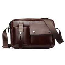 2018 New Fashion Male small Briefcase Genuine Leather Men Bag Famous Brand desig - £156.91 GBP