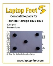 Laptop Feet for Toshiba PORTEGE Z830/Z835/Z930/Z935 comp.set( 5p self ad... - $11.15