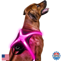Light Up Dog Harness–Multicolor LED Dog Harness with 7 Lighting Modes | ... - $47.78