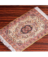 DOLLHOUSE RUG MINIATURE CARPET SMALL MINI FURNITURE TOY 4X6 1:12 PERSIAN... - $4.90