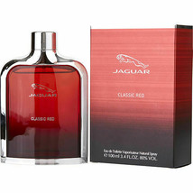 Jaguar Classic Red By Jaguar 3.4 oz 100 ml Eau de Toilette EDT Spray Men SEALED - $69.99
