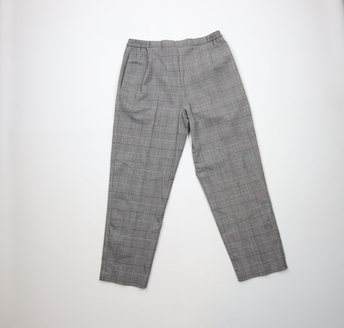 Vintage 90s Streetwear Womens 16 Petite Tapered Leg Flannel Pants Hounds... - £25.92 GBP